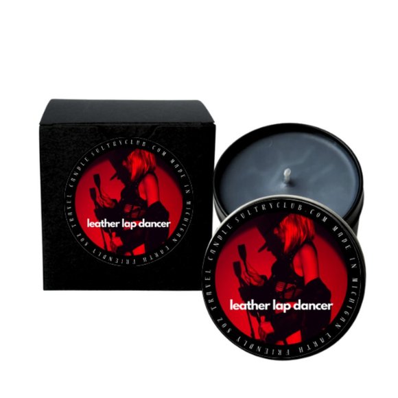 Leather Lap Dancer Travel Candle (Or) Wax Melts - Picture 3 of 5